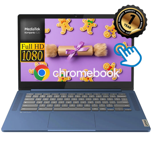 Lenovo Chromebook Touchscreen Laptop With MediaTek Kompanio 520 Chrome OS