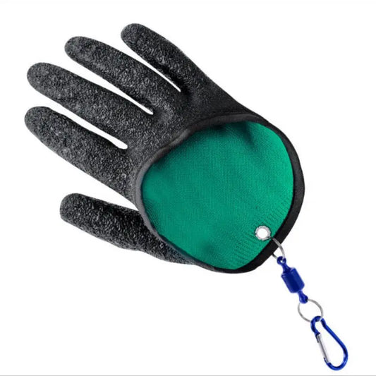 Hign-concerned Anti Slip Latex Fishing Gloves Full Finger Durable
