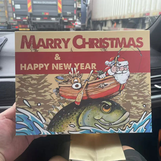 24-Piece Fly Fishing Lure Advent Calendar Set for Freshwater Saltwater