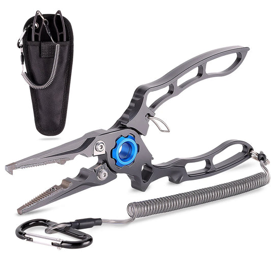 Fish Hook Remover Angling Pliers Multifunctional Line Cutter Aluminum Alloy